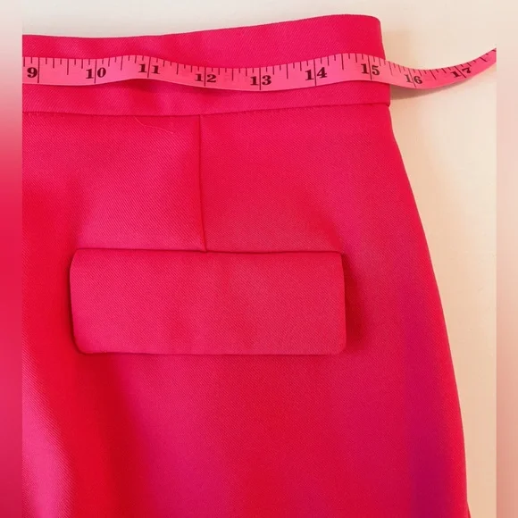 🏷️Zara Fuschia Pink Wide Leg Trouser Pants High Rise Office Siren menswear - Picture 9 of 16
